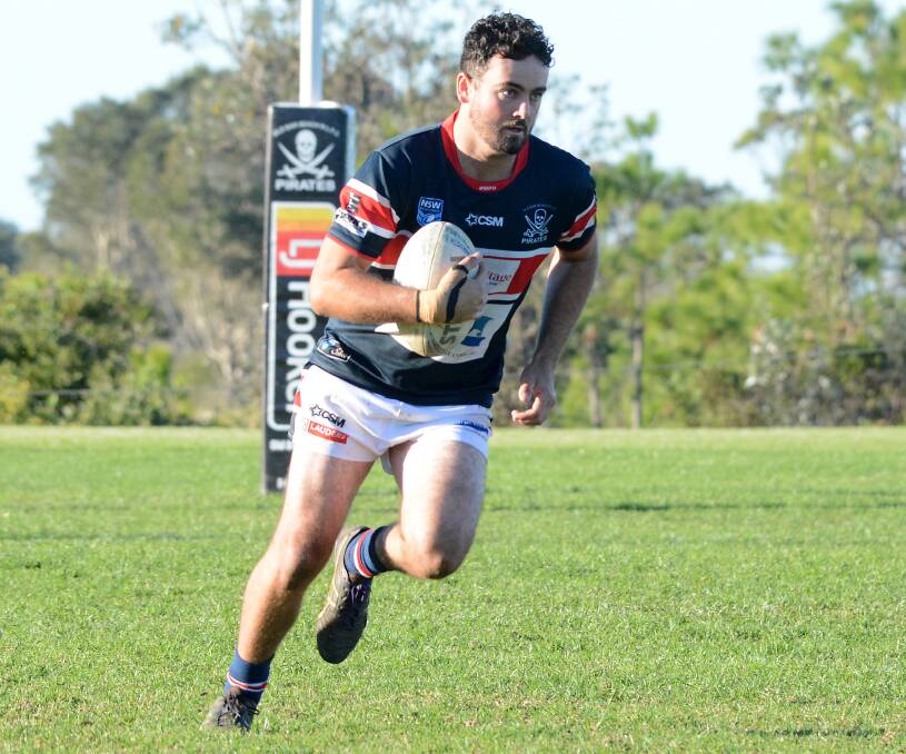 Fullback Joel Minihan on the move for Old Bar. The Pirates have emerged as a genuine premiership contender this year