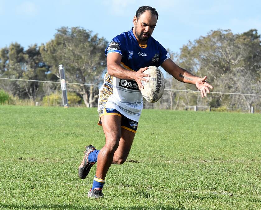 Veteran Mal Webster was the best player on the field in the clash against Wingham.