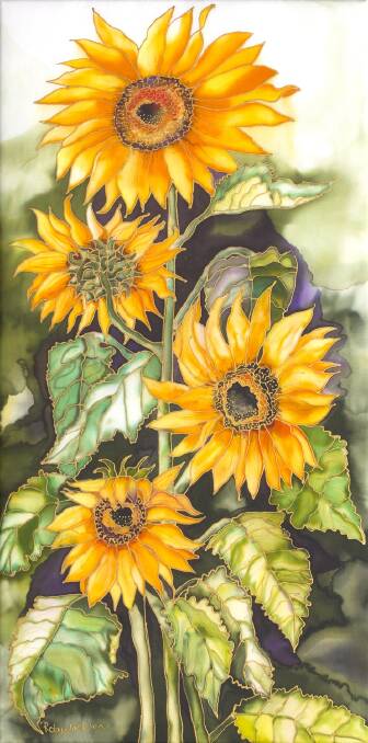 Golden Sunflowers By Robyn Jackson