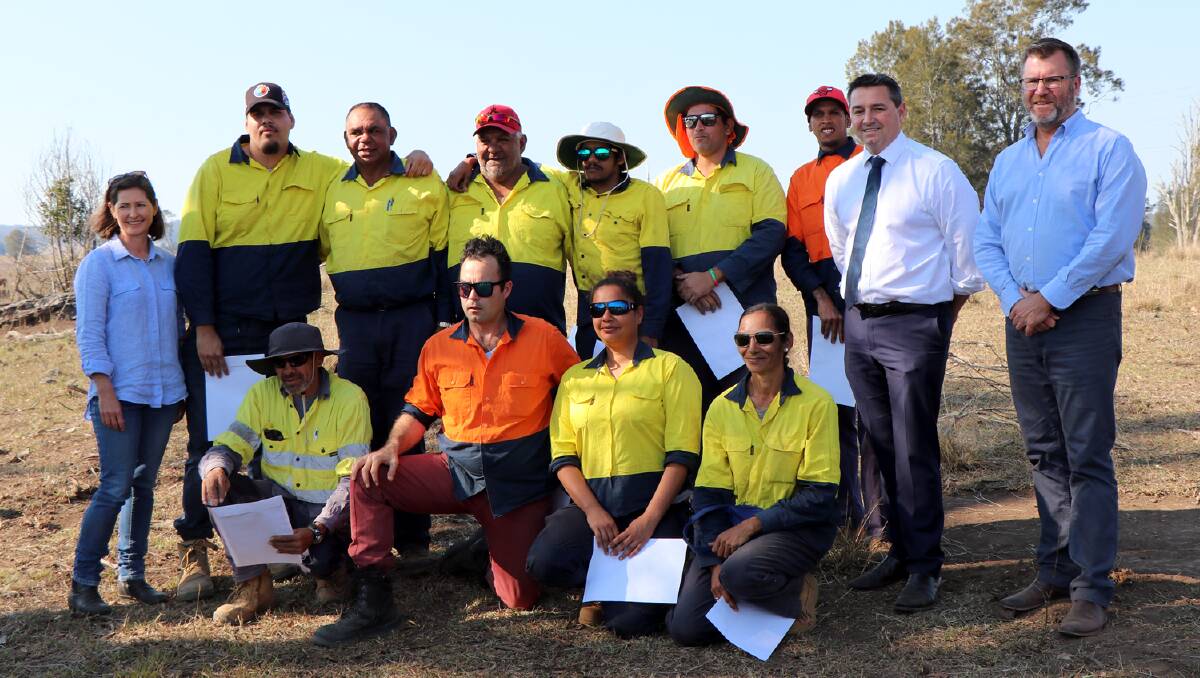 The group of Indigenous trainees were officially congratulated on the completion of the course today by program partners, Federal Member for Cowper Pat Conaghan, council general manager Craig Milburn and staff from both Port Macquarie and Kempsey councils