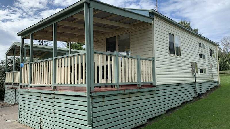 This large two bedroom family cabin was one of 13 from Crescent Head Holiday Park put to auction