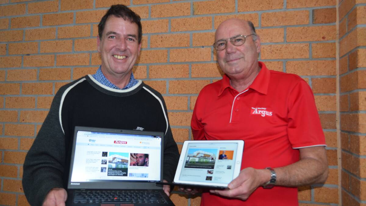 Your News, Your Way: Argus Editor Christian Knight and sales consultant Neville Thornton