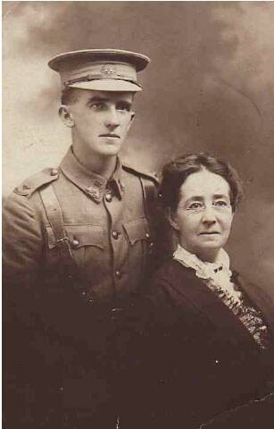 Lieutenant Gordon Nalder and his mother Elizabeth (Photo: William Holland)