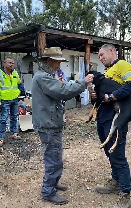Brad Lees and his team gifted Snip to Bill Harris-Walker, who lost his home in the bushfires 