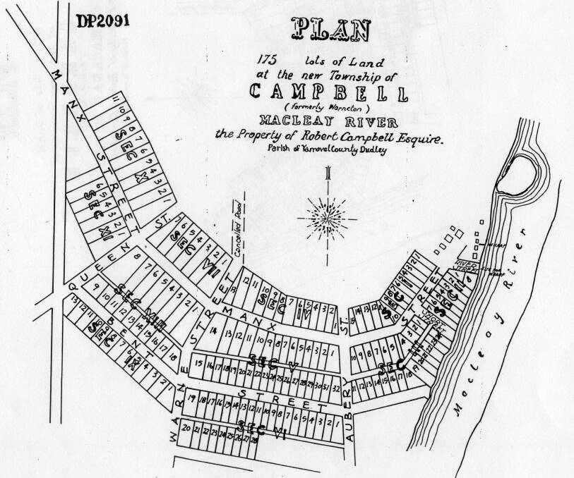 Plan of Campbell Town 1885