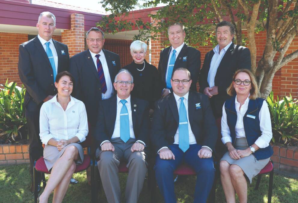 Kempsey councillors (back) Anthony Patterson, Bruce Morris, Liz Campbell, Dean
Saul, Mark Baxter, (front) Anna Shields, Leo Hauville, Ashley Williams and Sue
McGinn OAM