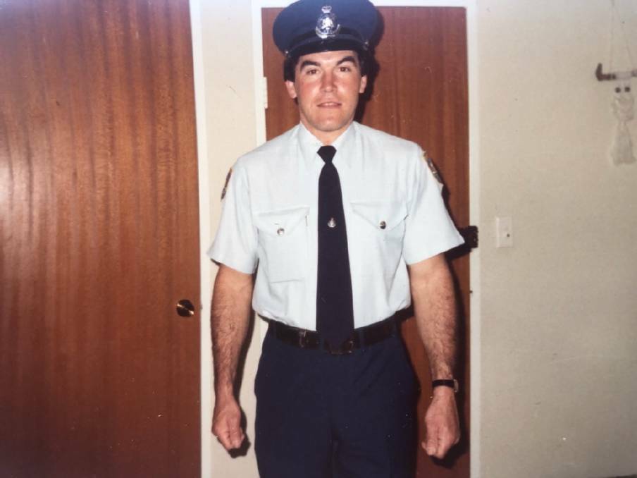 Wayne Carmady when he joined Corrective Services in 1984. Photo: Supplied
