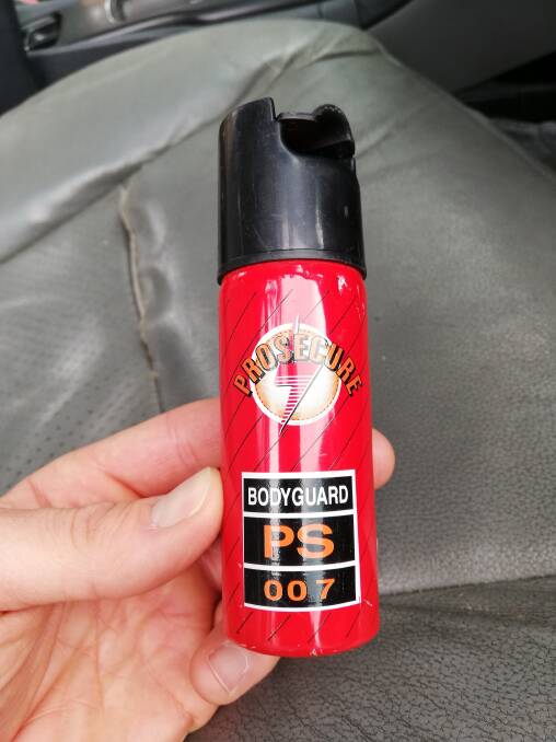 Visitor search uncovered pepper spray at Lithgow (courtesy CSNSW)
