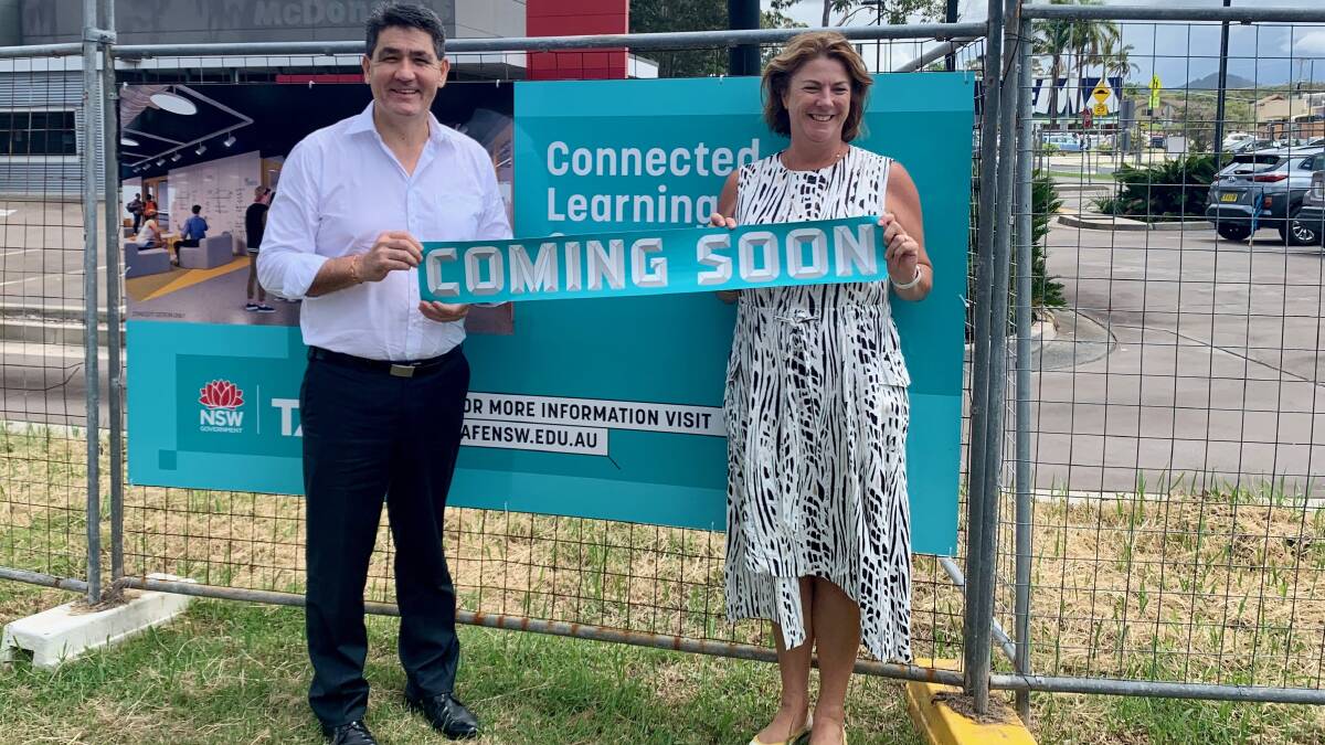 Ministers Geoff Lee and Melinda Pavey at Nambucca Heads