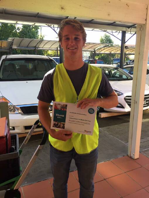 Omnicare Meals Service volunteer Luke Halliwell is one of a growing number of young people committing time to serve their community