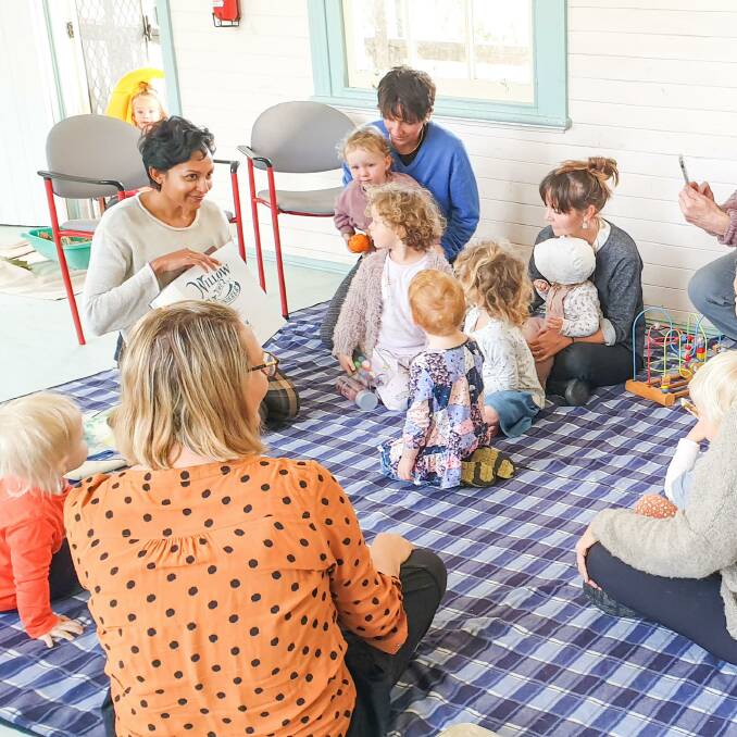 The special visit and book reading at the Crescent Head Playgroup