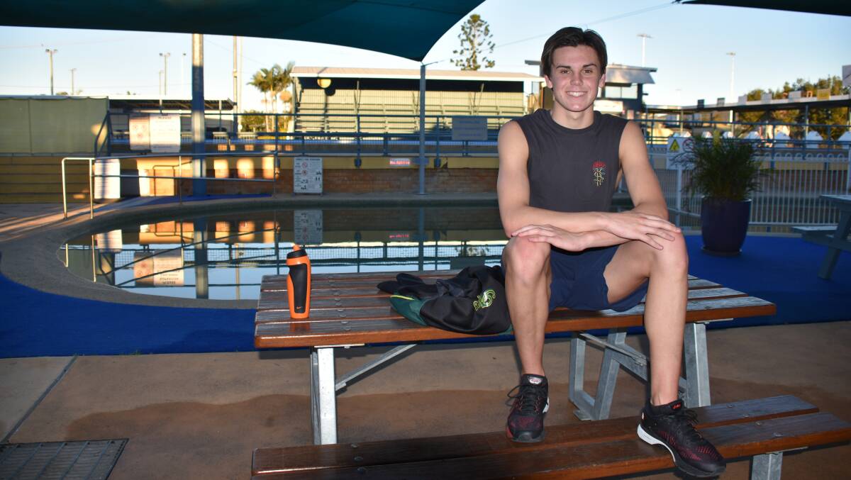 Declan Sutton back home at the Macksville Aquatic Centre. Photo by Christian Knight