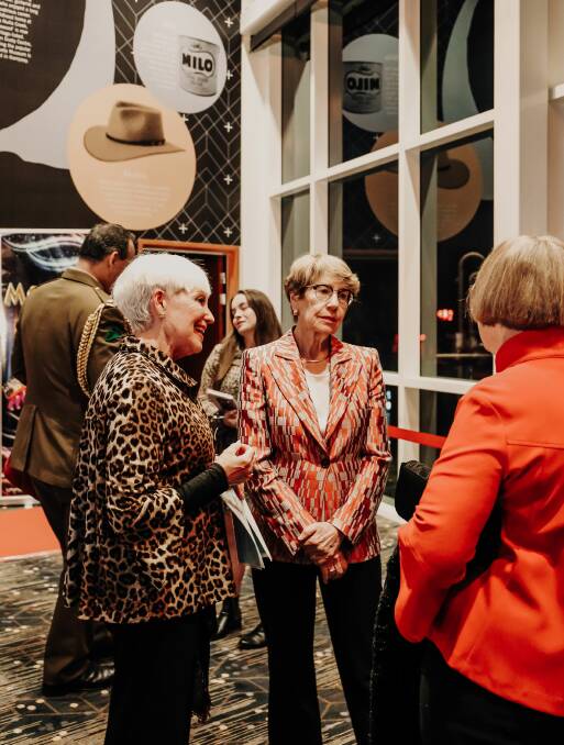 Margaret Beazley AC QC, Governor of NSW and Kempsey Shire mayor Liz Campbell (left) at the world premiere of Slim & I in Kempsey. Photo: TDK Creative