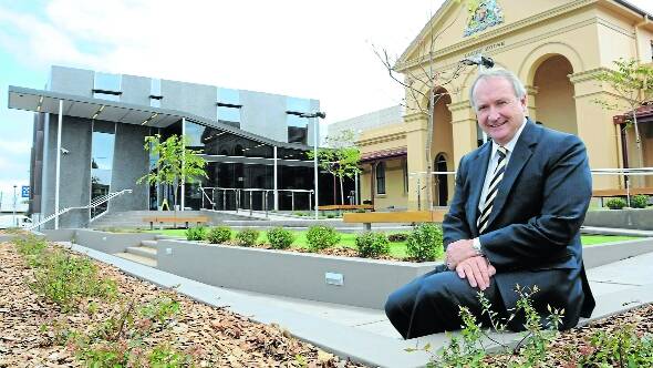 Chief magistrate Graeme Henson outside the Taree Courthouse