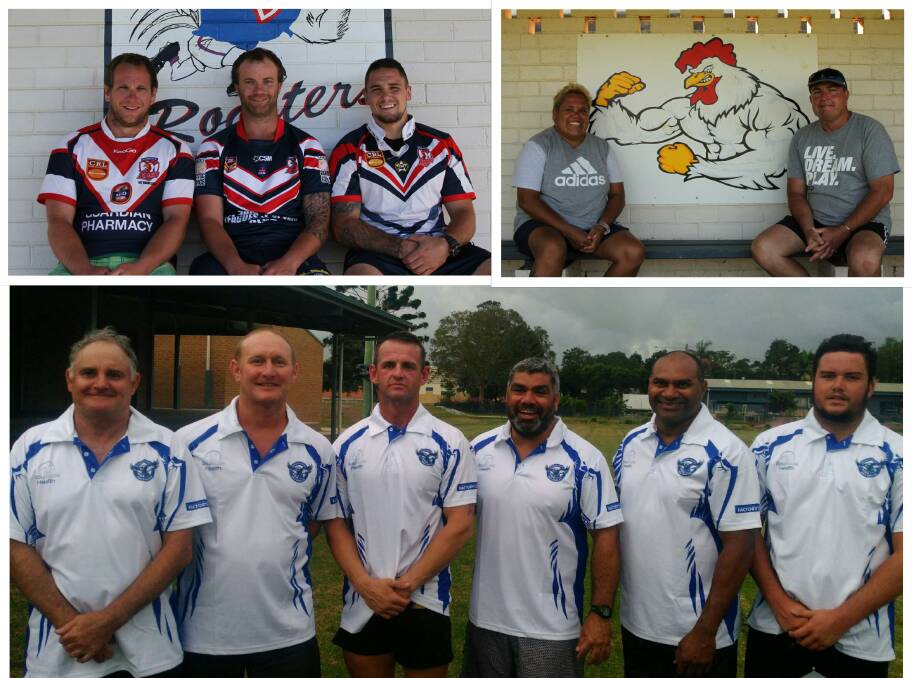 GROUP 2 COMPETITION: Coaching staff from both the Nambucca Roosters (top) and Macksville Sea Eagles (bottom) are looking forward to Sunday.