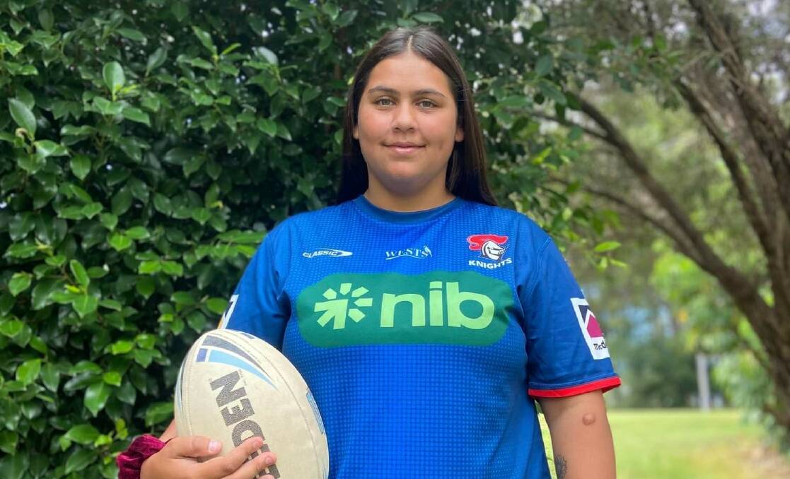 Sophia Dungay has been selected in the Newcastle Knights' under-19 women's squad for 2023. Picture supplied by Denise Moylan