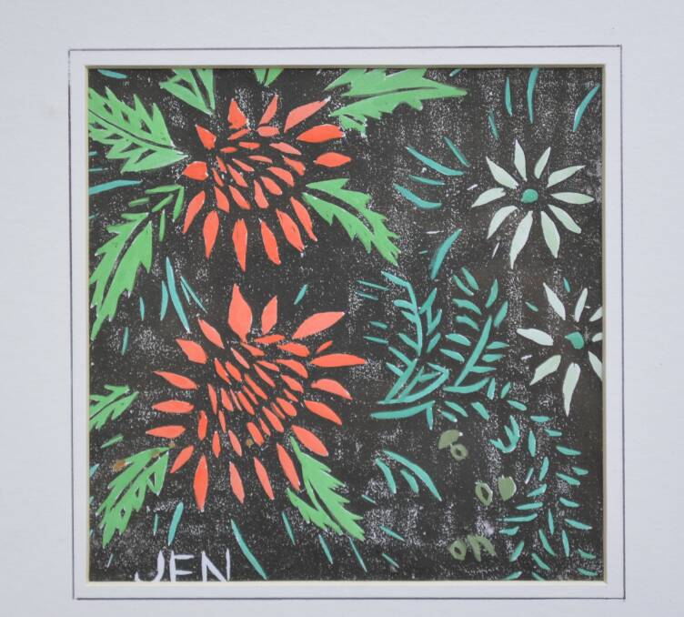 One of Jenny's lino prints