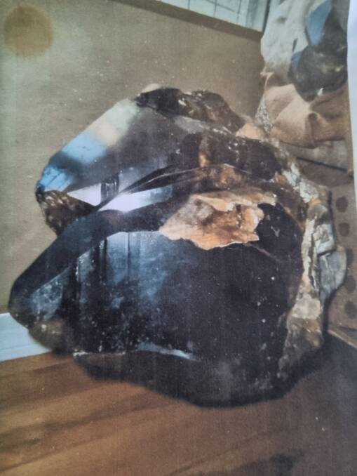  WHOPPER: The locally mined 80kg piece of quartz worth $100,000 that was stolen from the Tingha museum. Picture: supplied.