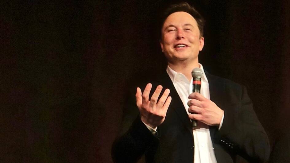 Elon Musk at a 2019 shareholder meeting. Photo: Steve Jurvetson