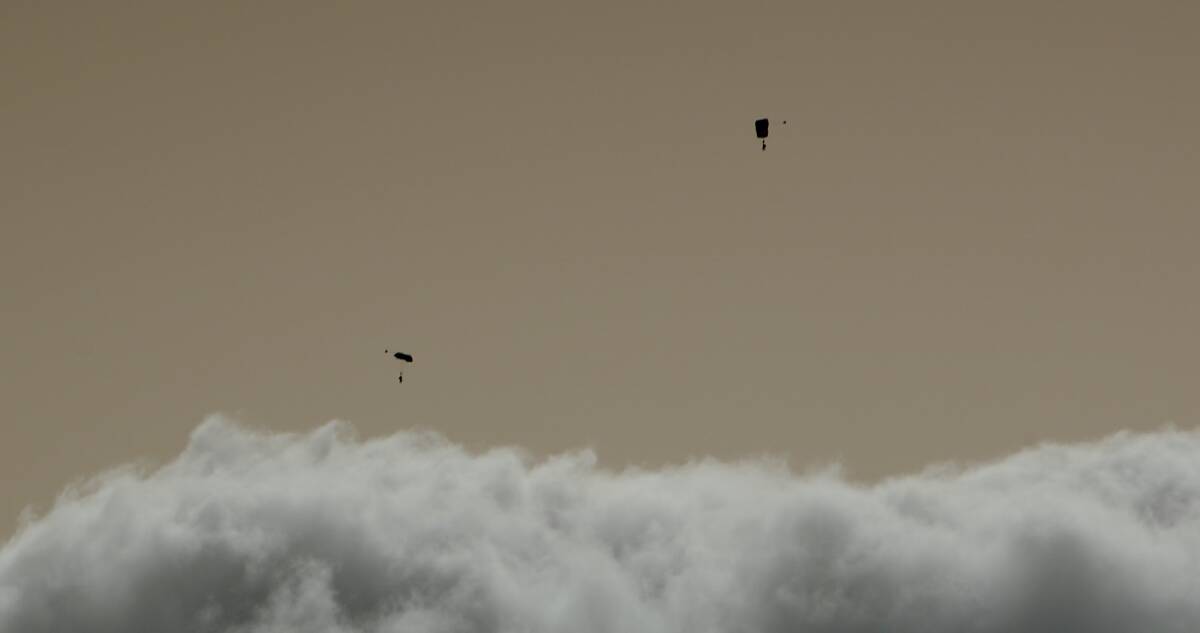 Skydivers jumped through the smoke and dust haze in December, with the Wollongong drop zone achieving a "record day" on December 30 - during the peak of the fire crisis.