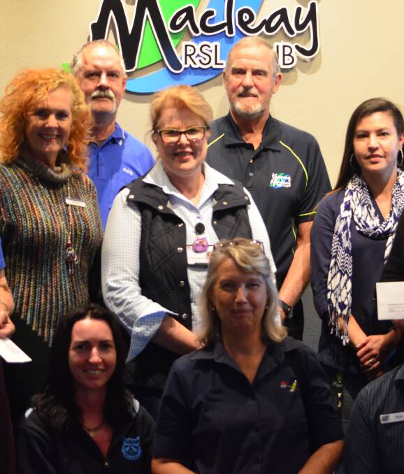 Seven local not-for-profit organisations each received $1000 from money raised by the Kempsey Macleay RSL and the Bowling and Sporting Club