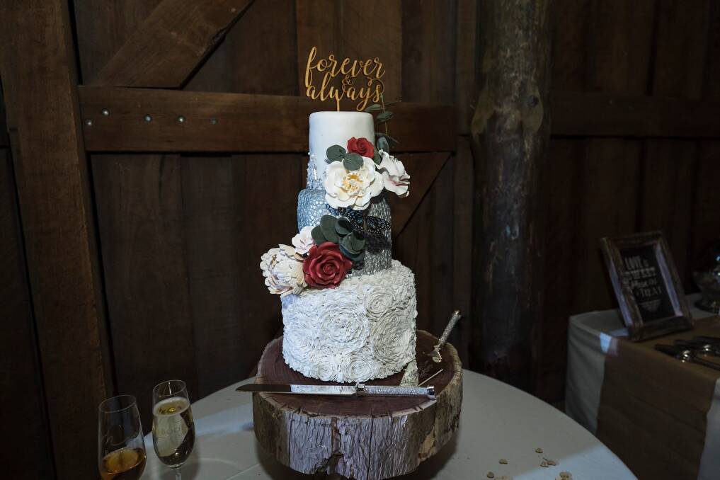 The cake I made for my wedding in October of 2019. Photos: Sam Read