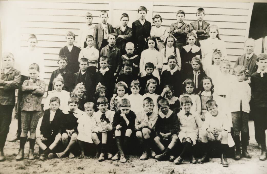 Class of 1913...possibly. Stella and Emily Whalen are in the second row, fourth and fifth from the left.