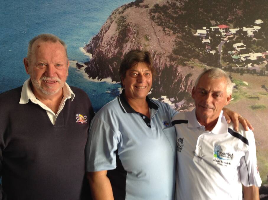 Pam Bryant has clocked up 14 years of volunteering for the Country Club, John Patterson 13 years and Mark Fenwick 12 years.