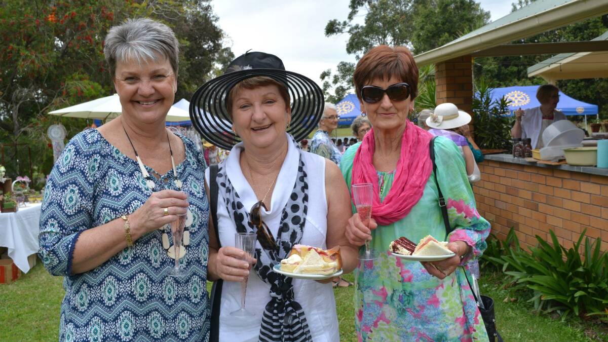 All dressed up: Vivian Kyle, Betty Wilson and Fay Eakin took part in a similar fundraiser afternoon tea put on by the Lilli Pilli Ladies last year.