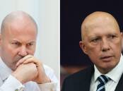 Josh Frydenberg and Peter Dutton are emerging as key contenders to seize Liberal leadership if the May election does not go as the government plans. Pictures: Sitthixay Ditthavong, Peter Lorimer
