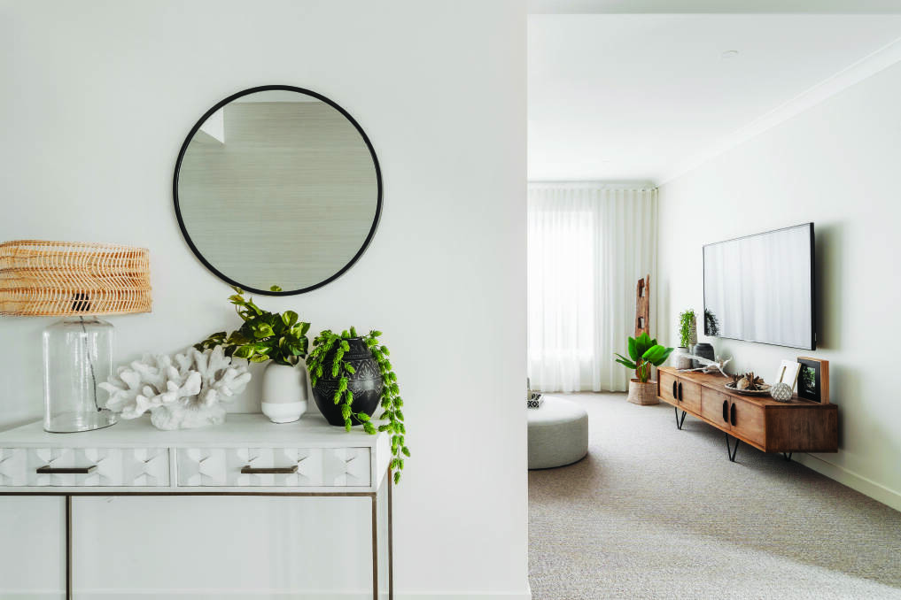 FRESH START: Remove the clutter during the summer months and ensure your living area has a more restful, calm aesthetic. Photos: Porter Davis. 
