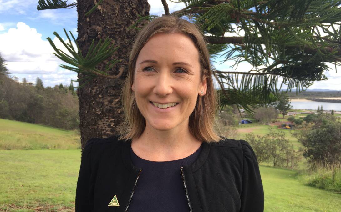 NSW Greens candidate for Cowper Lauren Edwards in Port Macquarie. PHOTO: Carla Mascarenhas