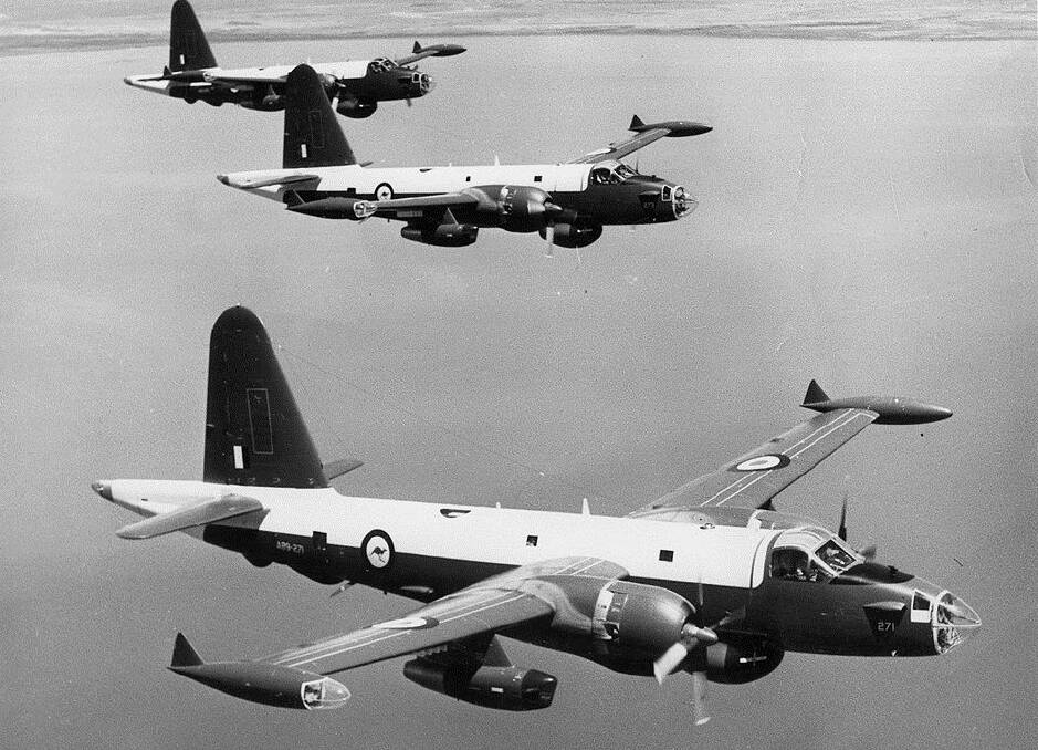 Eye in the sky: The backbone of RAAF maritime surveilence in 1965 was the Lockheed Neptune aircraft. Photo supplied by Mick Birtles, DSC.