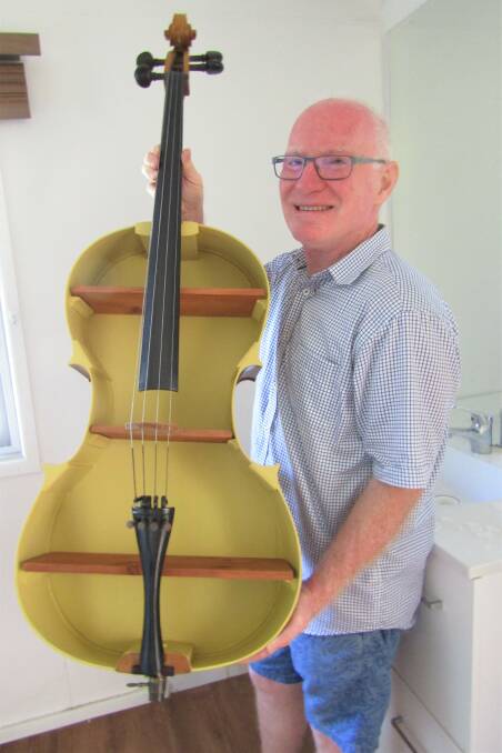 Wayne Dayman's creative use of the shell of a cello.