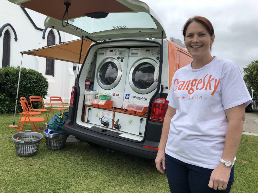 Orange Sky Laundry service manager Alison Neale says the Kempsey shift is one of the busiest in the region. Photo: Ainslee Dennis.