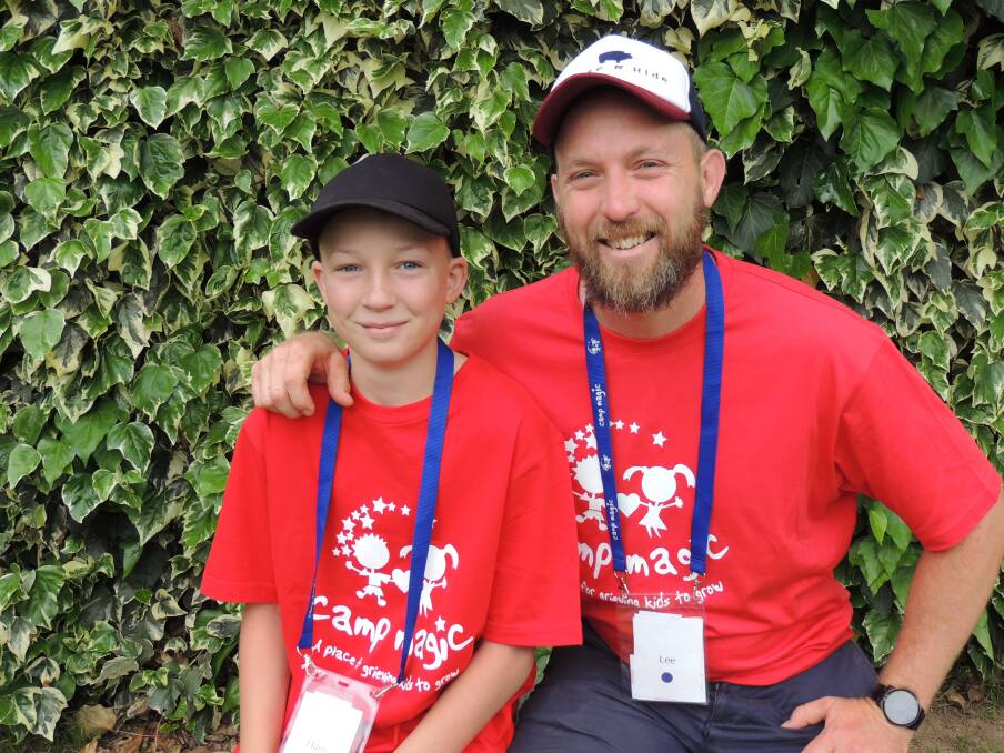 Harry from Tamworth with his mentor Lee from Queensland at the 2018 Armidale camp