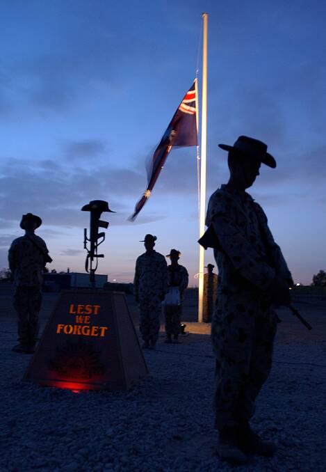 At the going down of the sun and in the morning, we will remember them. Photo by the ADF Joint Public Affairs Unit