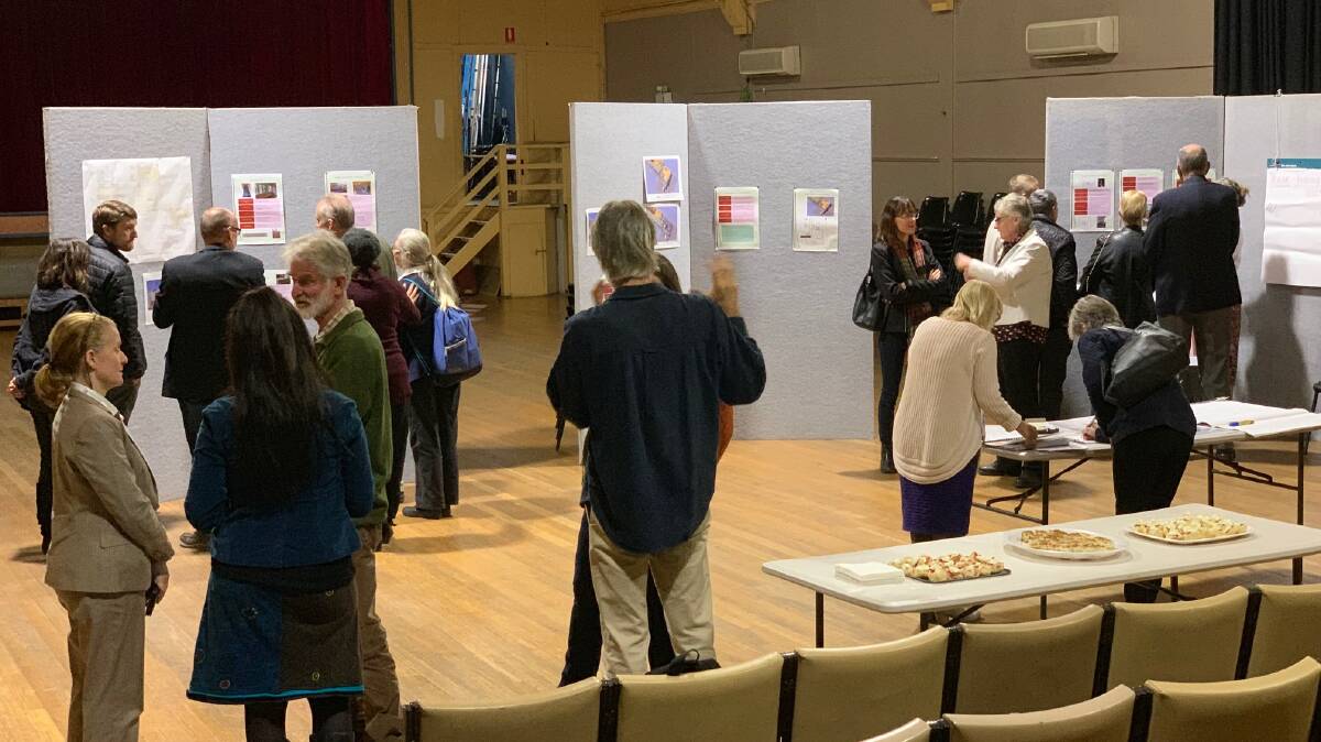 Revised concept designs for the Hall to Hub transformation being presented at an open community consultation session in June 2019