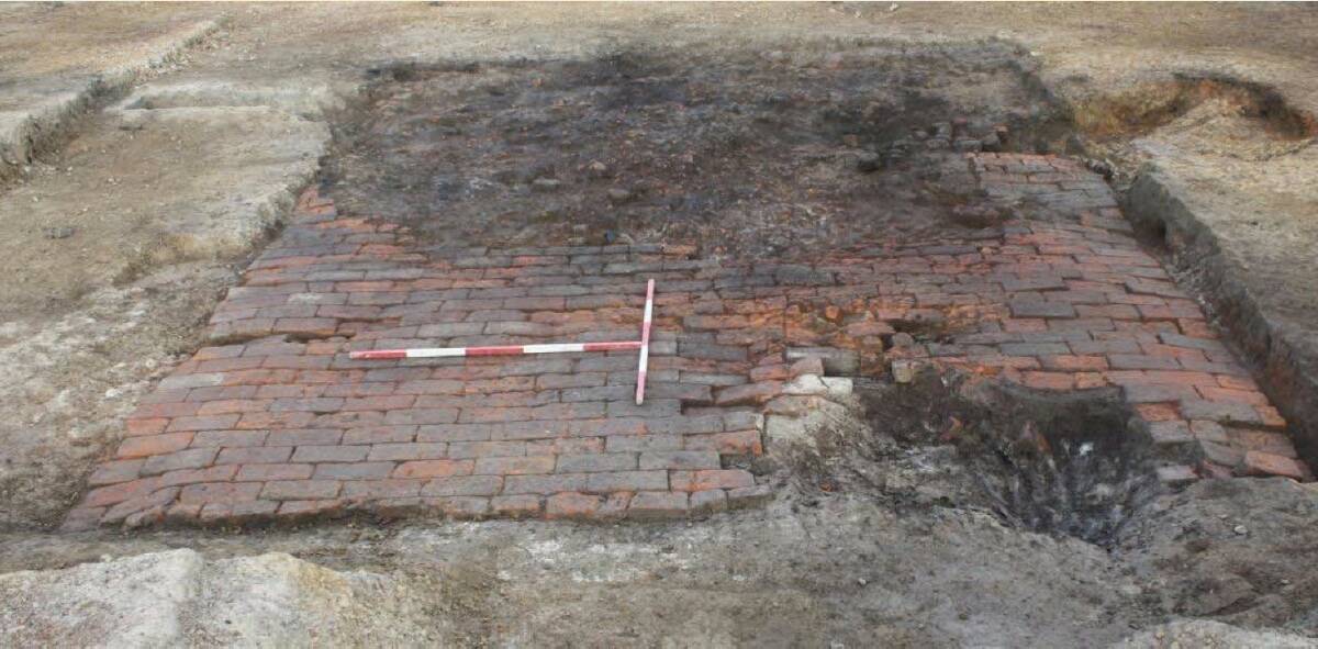 The remains of the hut floor at old Ravenswood Station after excavation (Photo Niche Environment and Heritage)