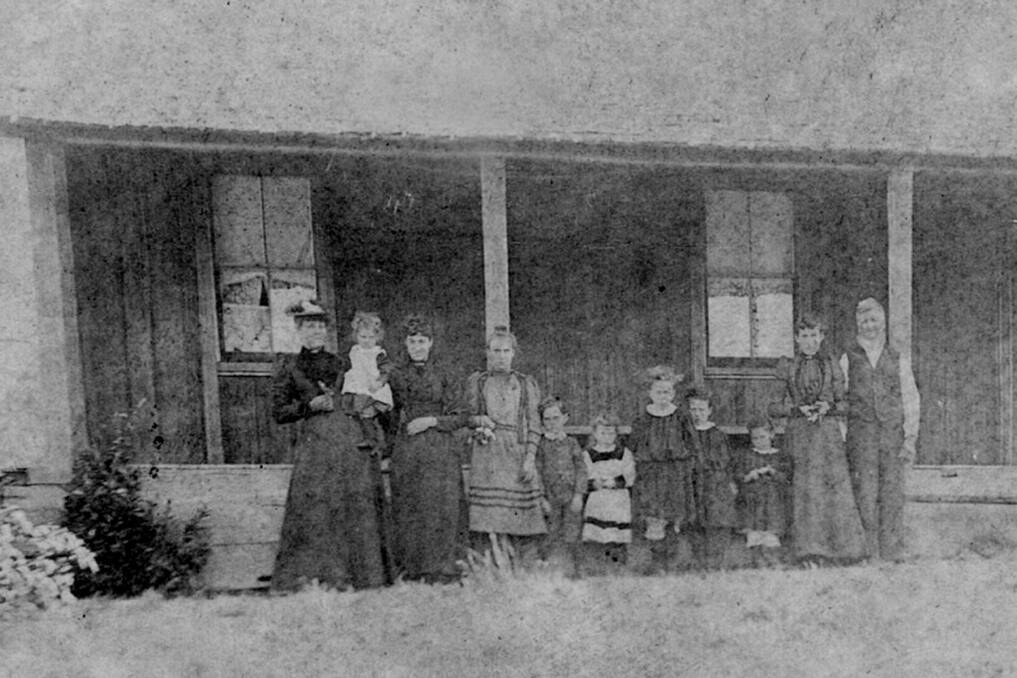 Emma (left) and Allen Argent (right) with their family