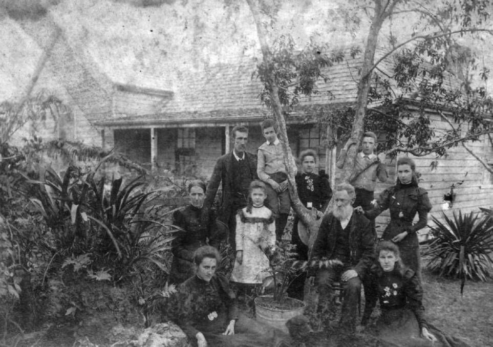John Lancaster (seated on right) with his family. Photo: MRHS Collection