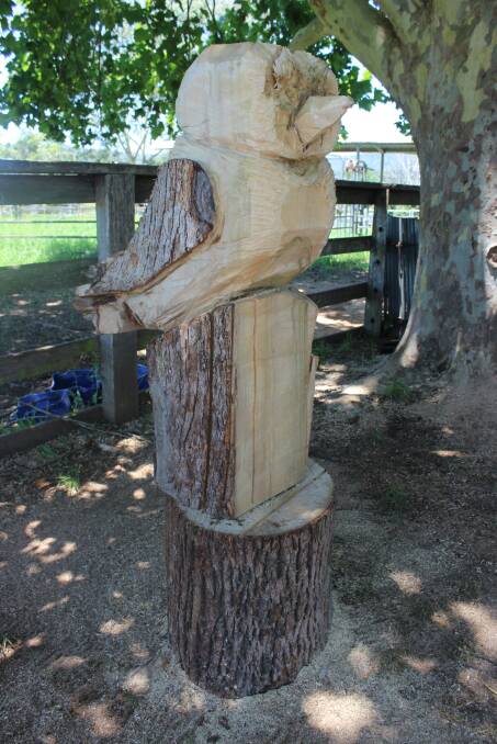 Making art with a chainsaw