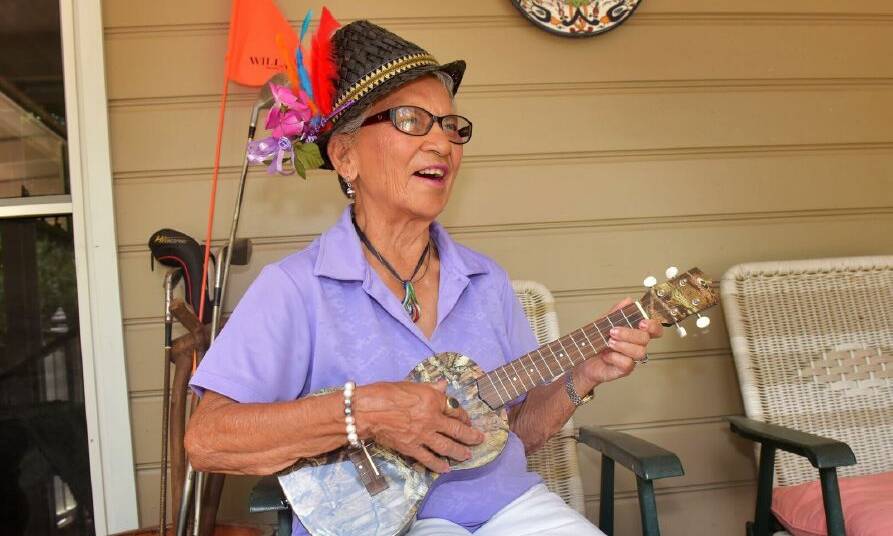 EXTRAORDINRY PEOPLE: South West Rocks resident, musician and Art of Ageing Exhibition subject, Rita Lucas will be a special guest at the launch event at Kempsey Shire Library on Thursday, November 1.