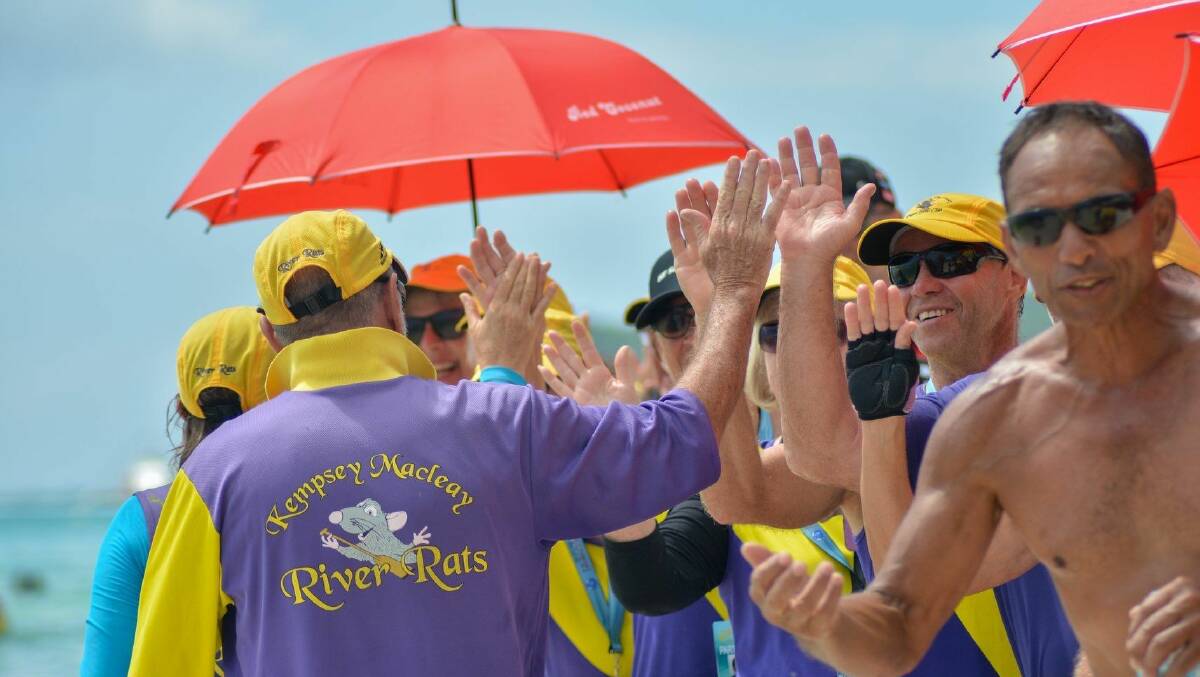Kempsey Macleay River Rats - Competing in the 12th Annual Boracay International Dragon Boat Festival last year. Photo supplied.
