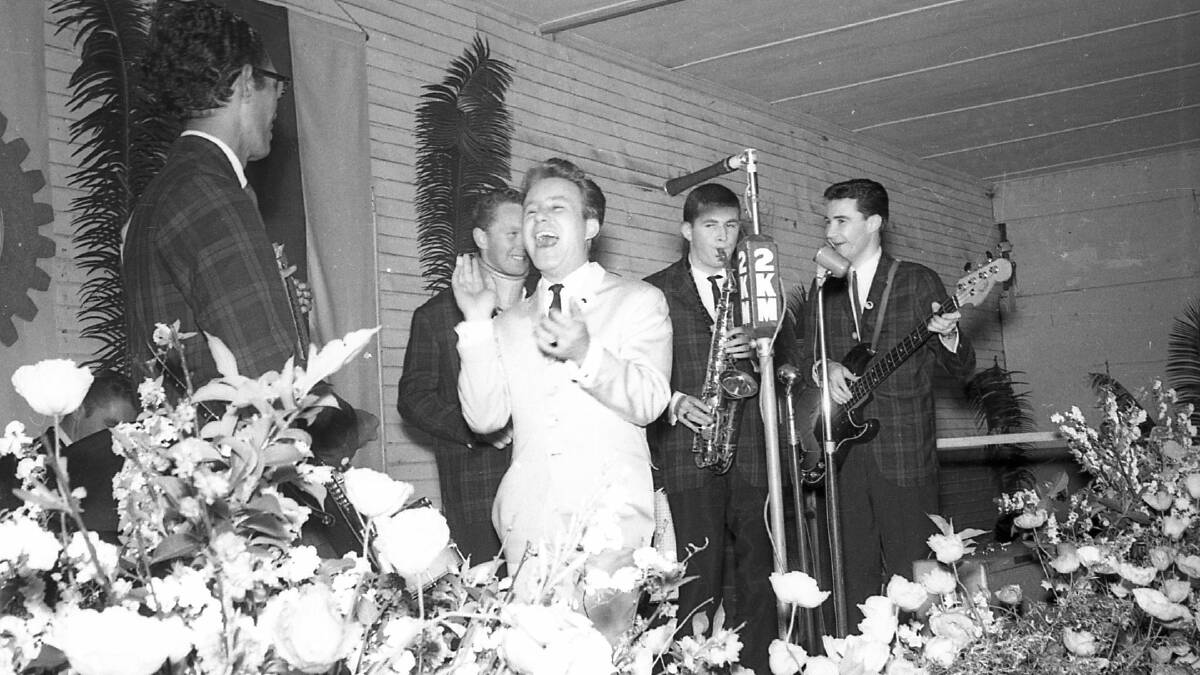 Johhny OKeefe and the Dee Jays playing at the Agricultural Hall, Kempsey Showground. Photo: Macleay Argus.