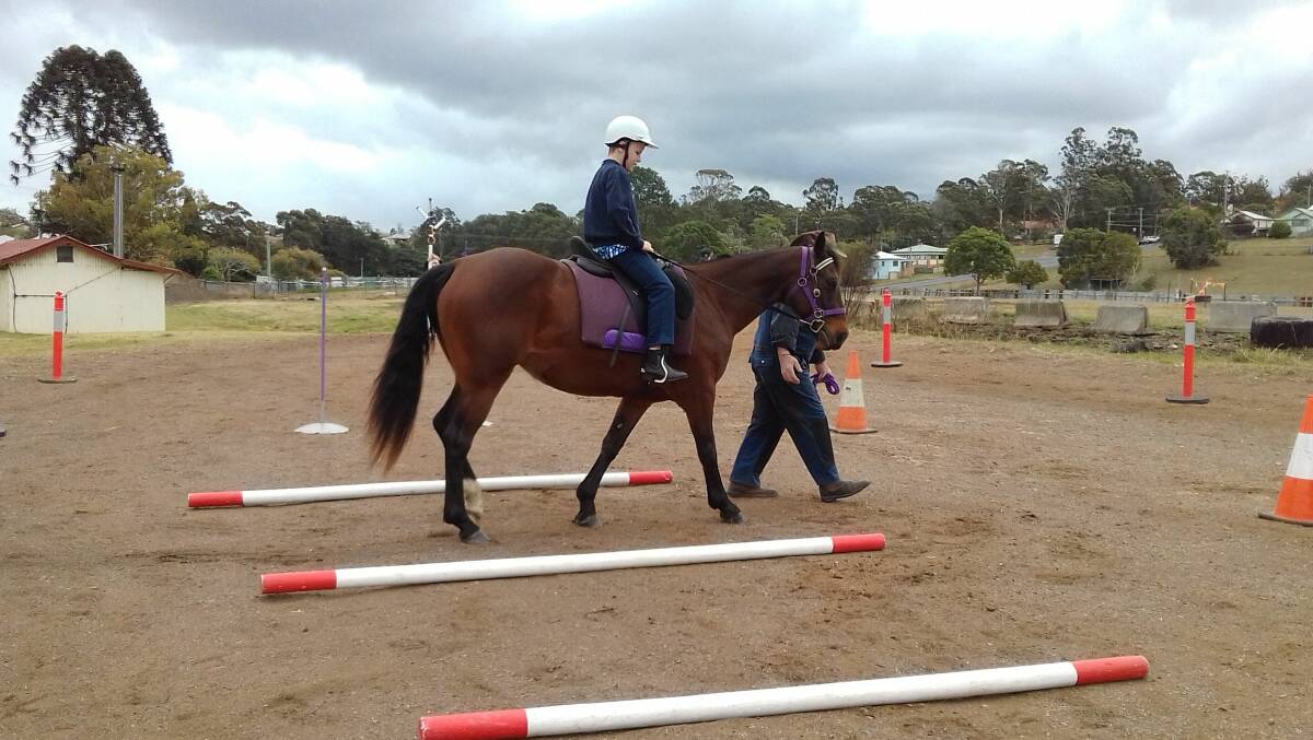 Kempsey-Macleay Riding for the Disabled Centre resumed this week to bring therapy through horse riding in 2019 to people like Nathaniel, who is riding Diamond