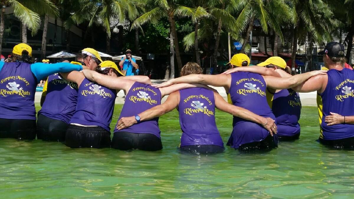 Its not all hard work - team bonding in Boracay, Phillipines.