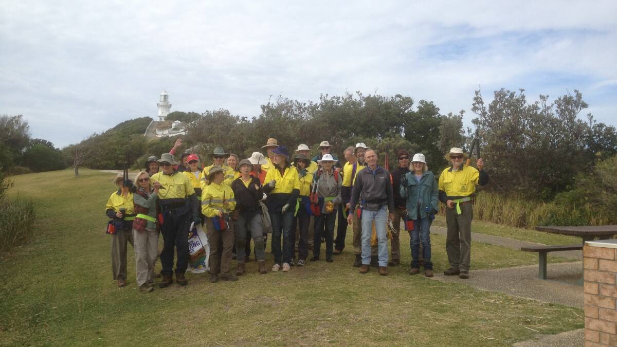 South West Rocks Community Dune Care volunteers will be working around the lighthouse barbecue area this Sunday (22nd).