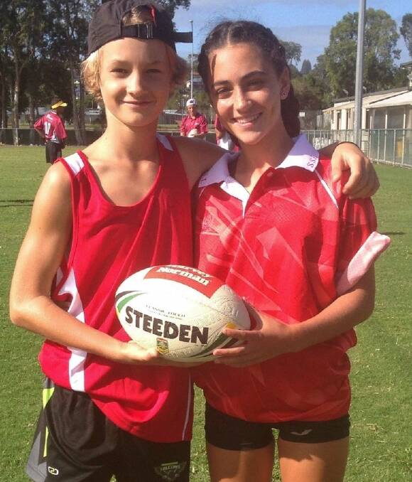 Touch football champs: Nelson Langley and Isabella Ronan were selected to represent the North Coast in the  U/15s team to compete at Mudgee.
