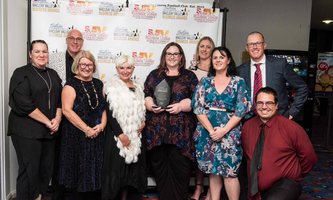 Kempsey Shire Council staff at the 2019 Macleay Valley Business Awards. Photo by Casey Micallef Photography.